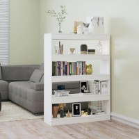 Vidaxl Book Cabinet/Room Divider High Gloss White 39.4X11.8X53.1