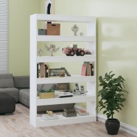 Vidaxl Book Cabinet/Room Divider High Gloss White 39.4X11.8X65.4