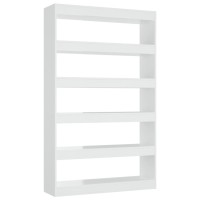 Vidaxl Book Cabinet/Room Divider High Gloss White 39.4X11.8X65.4