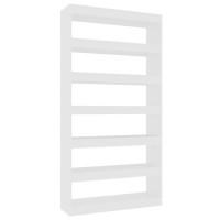 Vidaxl Book Cabinet/Room Divider White 39.4X11.8X78 Engineered Wood