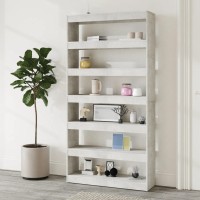 Vidaxl Book Cabinet/Room Divider Concrete Gray 39.4X11.8X78 Engineered Wood