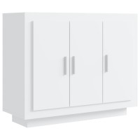 Vidaxl Sideboard High Gloss White 36.2X13.8X29.5 Engineered Wood