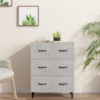 Vidaxl Sideboard Concrete Gray 27.4X13.4X35.4 Engineered Wood