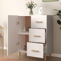 Vidaxl Sideboard White 27.4X13.4X35.4 Engineered Wood