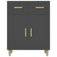 Vidaxl Sideboard Black 27.4X13.4X35 Engineered Wood