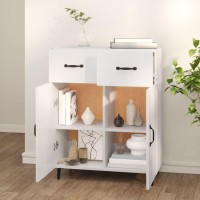 Vidaxl Sideboard White 27.4X13.4X35.4 Engineered Wood