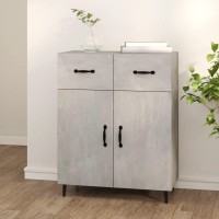 Vidaxl Sideboard Concrete Gray 27.4X13.4X35.4 Engineered Wood