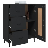 vidaXL Sideboard Black 27.4