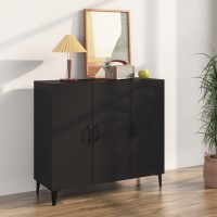 Vidaxl Sideboard Black 35.4X13.4X31.5 Engineered Wood