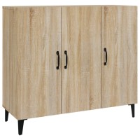 Vidaxl Sideboard Sonoma Oak 35.4X13.4X31.5 Engineered Wood