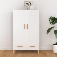 Vidaxl Highboard White 27.6X12.2X45.3 Engineered Wood