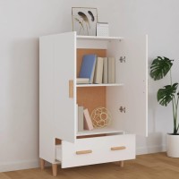 Vidaxl Highboard White 27.6X12.2X45.3 Engineered Wood