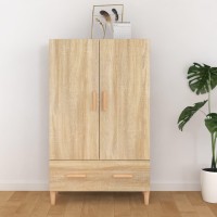 Vidaxl Highboard Sonoma Oak 27.6X12.2X45.3 Engineered Wood