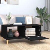 Vidaxl Coffee Table Black 35.2X19.7X15.7 Engineered Wood