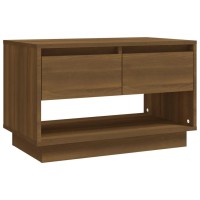 Vidaxl Tv Cabinet Brown Oak 27.6X16.1X17.3 Engineered Wood