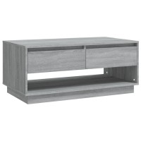 Vidaxl Coffee Table Gray Sonoma 40.4X21.7X17.3 Engineered Wood