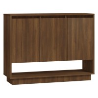 Vidaxl Sideboard Brown Oak 38.2X12.2X29.5 Engineered Wood