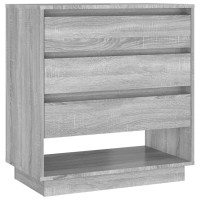 Vidaxl Sideboard Gray Sonoma 27.6X16.1X29.5 Engineered Wood