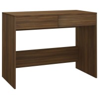 Vidaxl Desk Brown Oak 39.8X19.7X30.1 Engineered Wood
