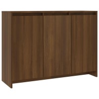 Vidaxl Sideboard Brown Oak 40.2X13X29.5 Engineered Wood