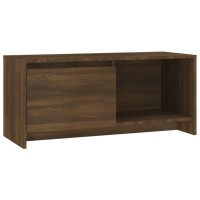 Vidaxl Tv Cabinet Brown Oak 35.4X13.8X15.7 Engineered Wood