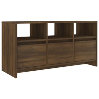 Vidaxl Tv Cabinet Brown Oak 40.2X14.8X20.7 Engineered Wood