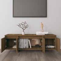 Vidaxl Tv Cabinet Brown Oak 47.2X11.8X15.9 Engineered Wood