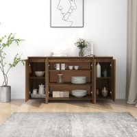 Vidaxl Sideboard Brown Oak 53.1X16.1X29.5 Engineered Wood