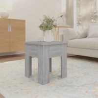 Vidaxl Coffee Table Gray Sonoma 15.7X15.7X16.5 Engineered Wood