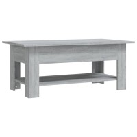 Vidaxl Coffee Table Gray Sonoma 40.2X21.7X16.5 Engineered Wood