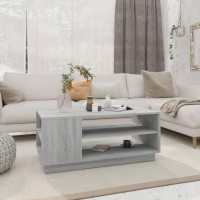 vidaXL Coffee Table Gray Sonoma 40.2