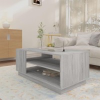 vidaXL Coffee Table Gray Sonoma 40.2