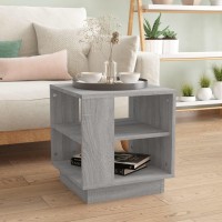 vidaXL Coffee Table Gray Sonoma 15.7