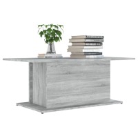 Vidaxl Coffee Table Gray Sonoma 40.2X21.9X15.7 Engineered Wood