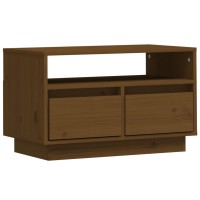 Vidaxl Tv Cabinet Honey Brown 23.6X13.8X14.6 Solid Wood Pine