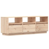 Vidaxl Tv Cabinet 55.1X14.6X19.7 Solid Wood Pine