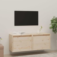 Vidaxl Wall Cabinets 2 Pcs 17.7X11.8X13.8 Solid Wood Pine