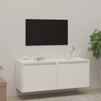 Vidaxl Wall Cabinets 2 Pcs White 17.7X11.8X13.8 Solid Wood Pine