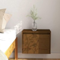 Vidaxl Wall Cabinet Honey Brown 17.7X11.8X13.8 Solid Wood Pine