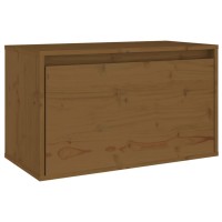 Vidaxl Wall Cabinet Honey Brown 23.6X11.8X13.8 Solid Pinewood