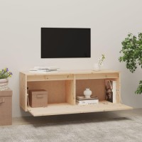 Vidaxl Wall Cabinet 39.4X11.8X13.8 Solid Wood Pine
