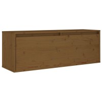 Vidaxl Wall Cabinet Honey Brown 39.4X11.8X13.8 Solid Wood Pine