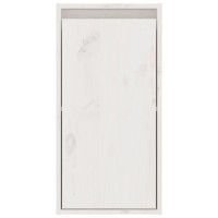 Vidaxl Wall Cabinet White 11.8X11.8X23.6 Solid Wood Pine