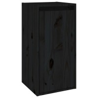 Vidaxl Wall Cabinet Black 11.8X11.8X11.8 Solid Wood Pine