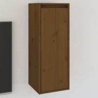 Vidaxl Wall Cabinet Honey Brown 11.8X11.8X31.5 Solid Wood Pine