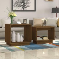 Vidaxl Nesting Coffee Tables 2 Pcs Honey Brown Solid Wood Pine