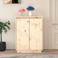 Vidaxl Shoe Cabinet 23.6X13.8X31.5 Solid Wood Pine