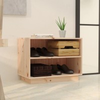 Vidaxl Shoe Cabinet 23.6X13.4X17.7 Solid Wood Pine