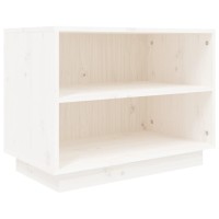 Vidaxl Shoe Cabinet White 23.6X13.4X17.7 Solid Wood Pine