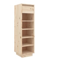 Vidaxl Shoe Cabinet 13.4X11.8X41.3 Solid Wood Pine